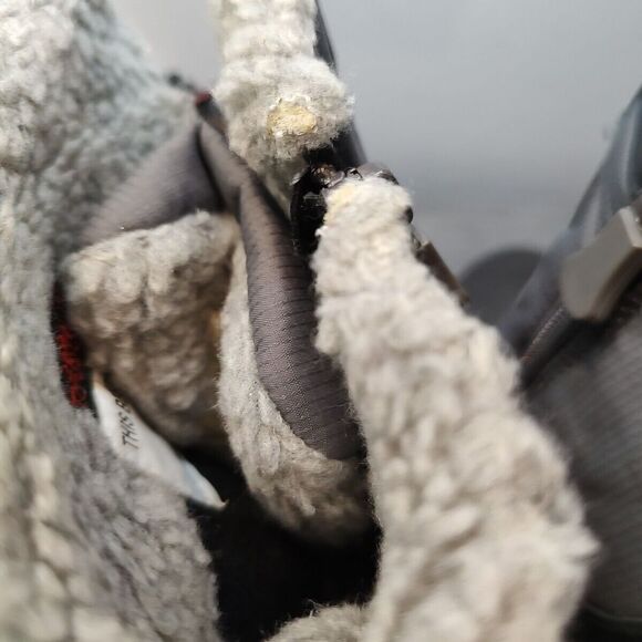 Cat & Jack‎ Kids Black Faux Fur Lined Collar Thermolite Winter Boots Sz 1 - Picture 7 of 16